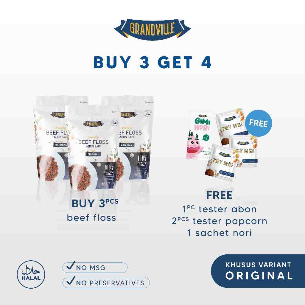 

[BUY 3 GET 4] Grandville Abon SAPI Crunchy Triple Pack Original Free 4pc Tester