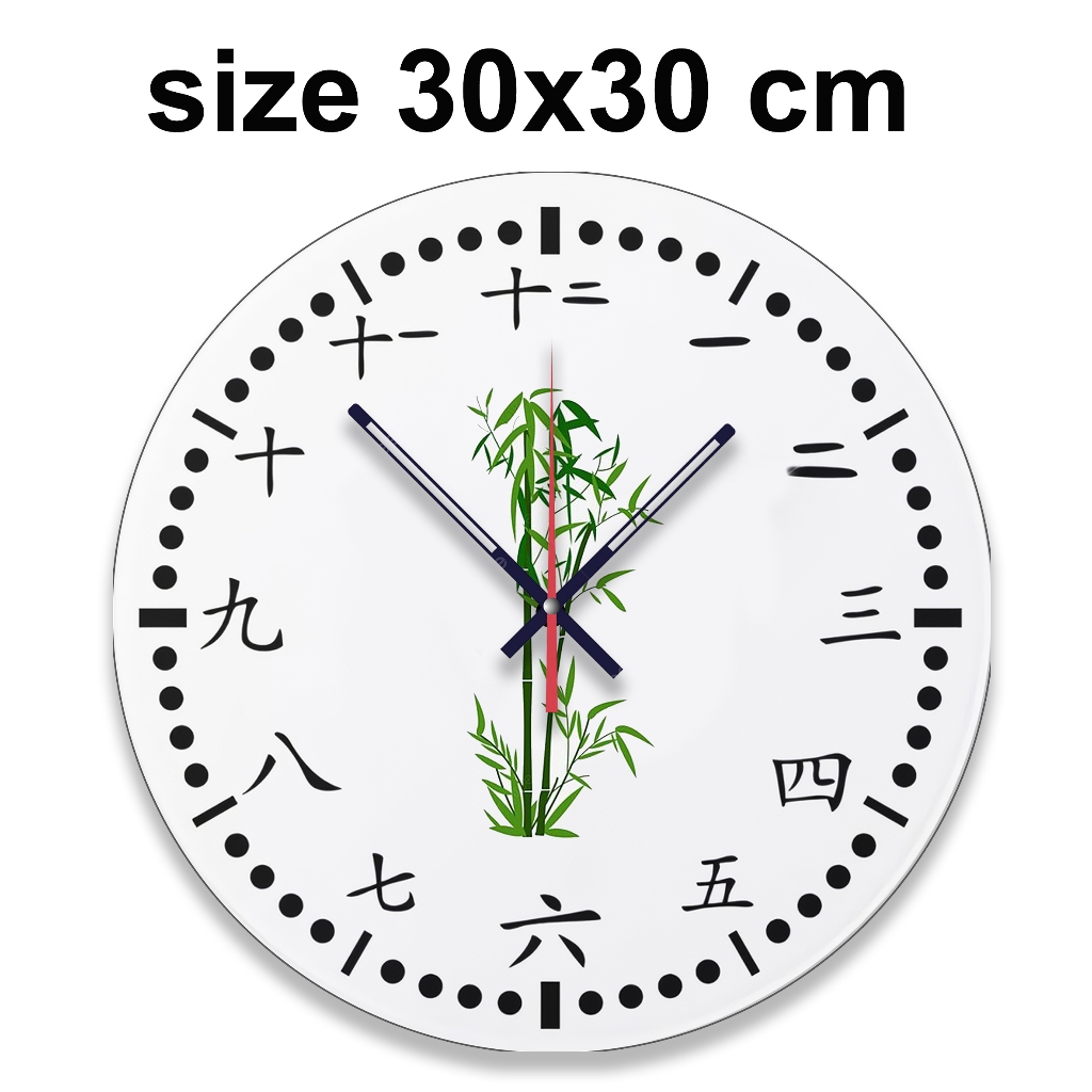 Jam Dinding Gaya Cina Klasik | Hiasan Dinding Antik untuk Ruang Tamu & Rumah Mewah