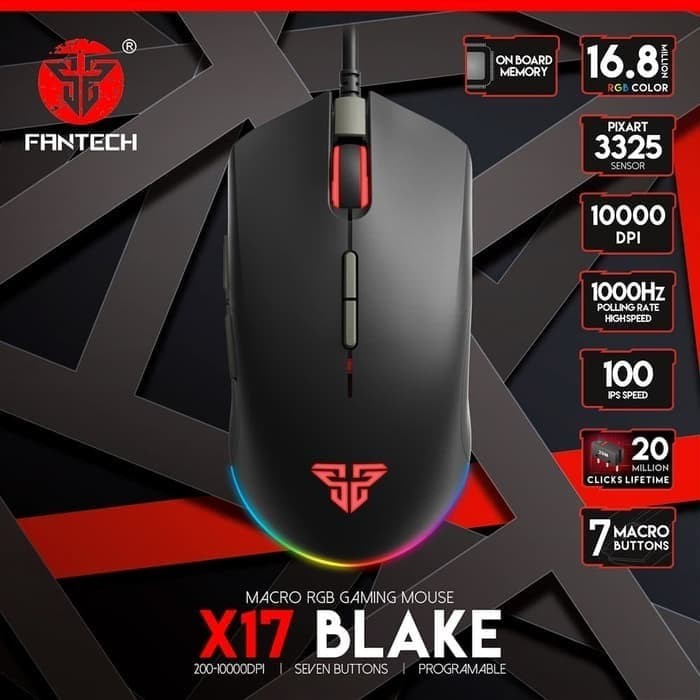 Fantech Blake X17 RGB Gaming Mouse - Original