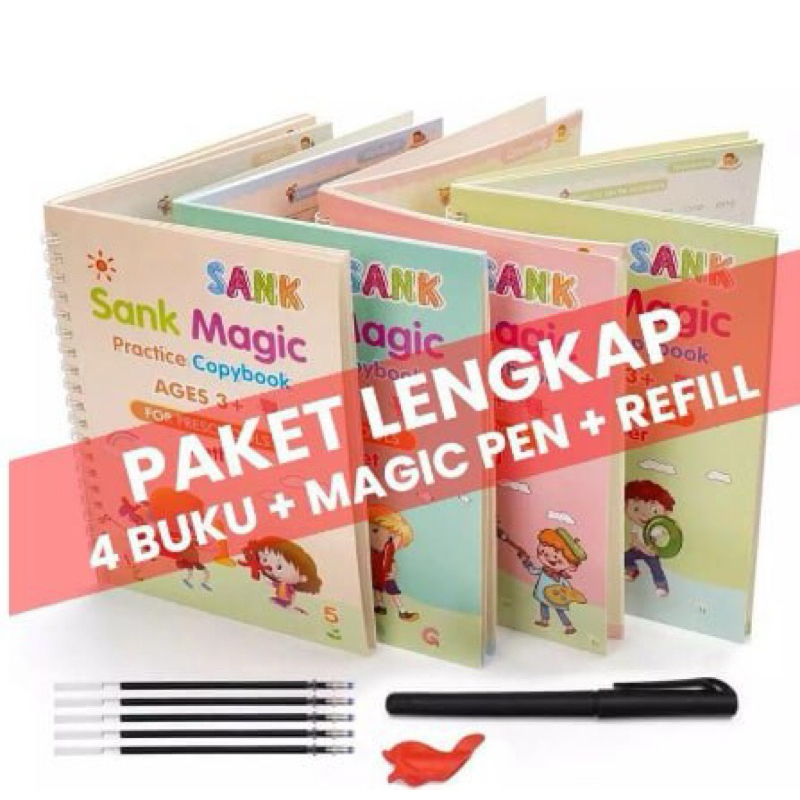 

Magic Book SANK Buku Edukasi Anak PAUD Buku Latihan Tulis Ajaib