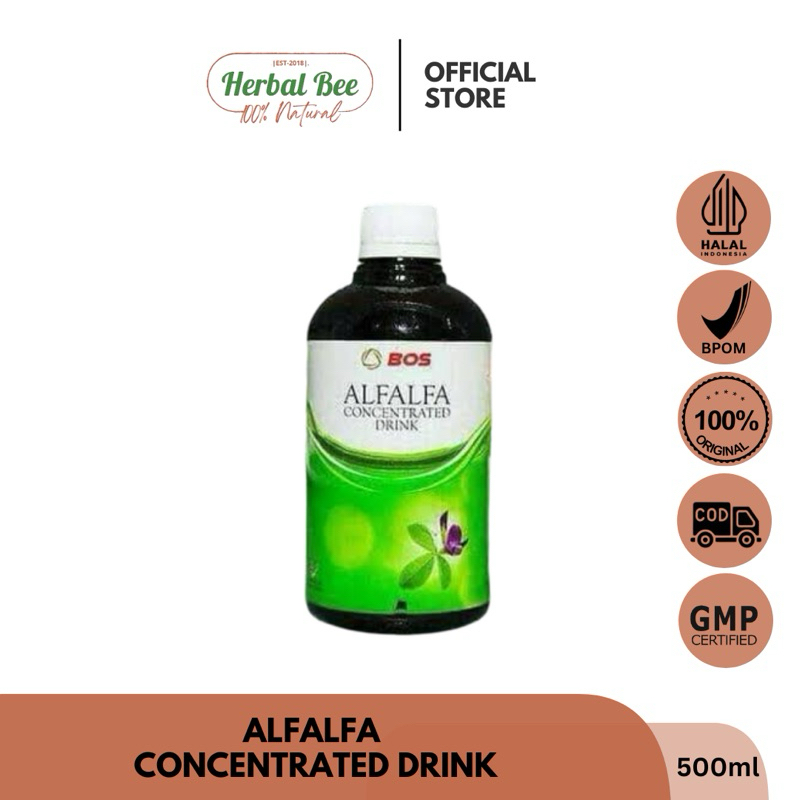 ALFALFA CONCENTRATED DRINK HERBAL BEE ORIGINAL 100% AMAN BPOM TANPA EFEK SAMPING