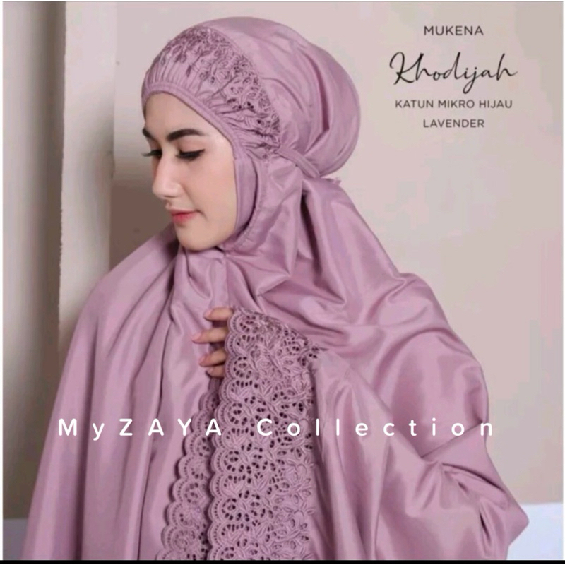 MyZAYACollection - Mukena Dewasa Siti Khodijah Bahan Katun Mikro Premium Free Tas