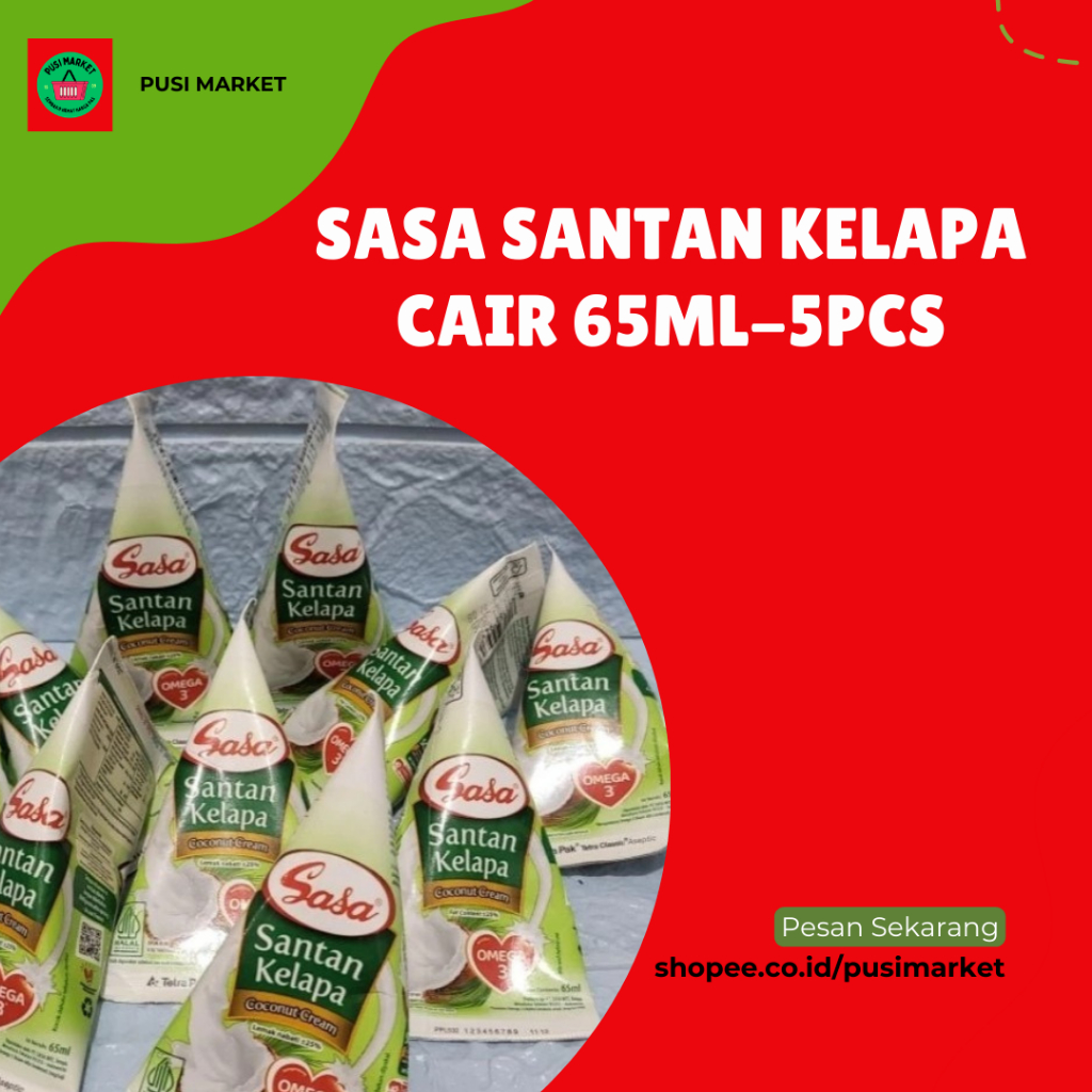 

PM Sasa Santan Cair 65ML × 5Pcs / Sasa Santan Cair 5Pcs