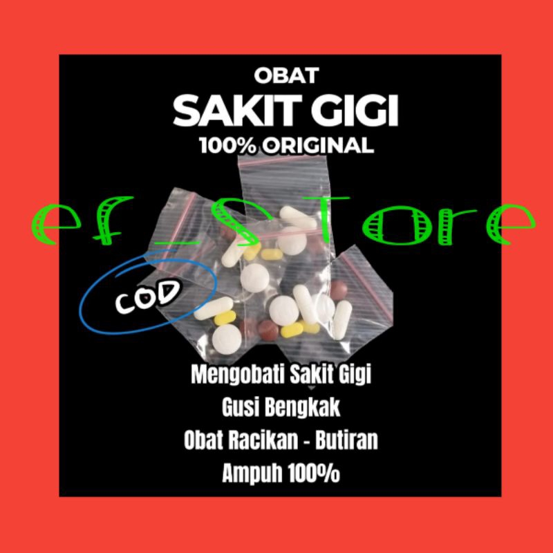 [ COD ] OBAT SAKIT GIGI / GUSI BENGKAK PATEN AMPUH / MUJARAB 100 % // BUTIRAN // RACIKAN 100 % ORIGI