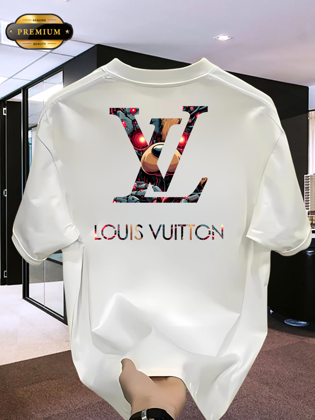 kaos distro keren baju pria original premium katun kekinian warna putih