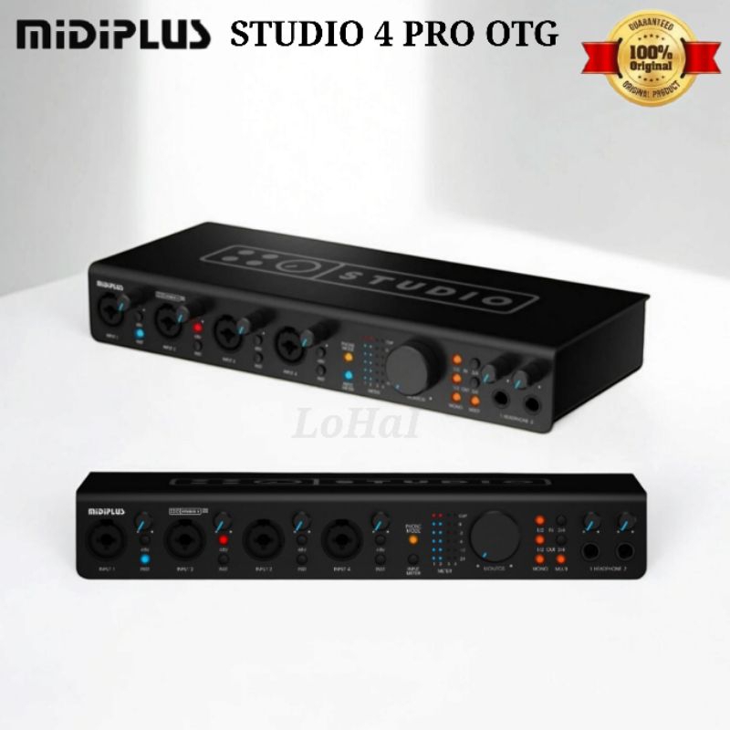 Midiplus STUDIO 4 PRO OTG 4 Channel Audio Interface Soundcard Recording Studio 4 Pro Original