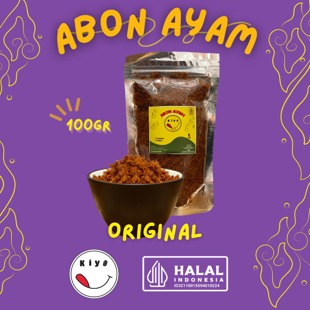 

Abon Ayam Kiyo 100gr Halal Original Pedas