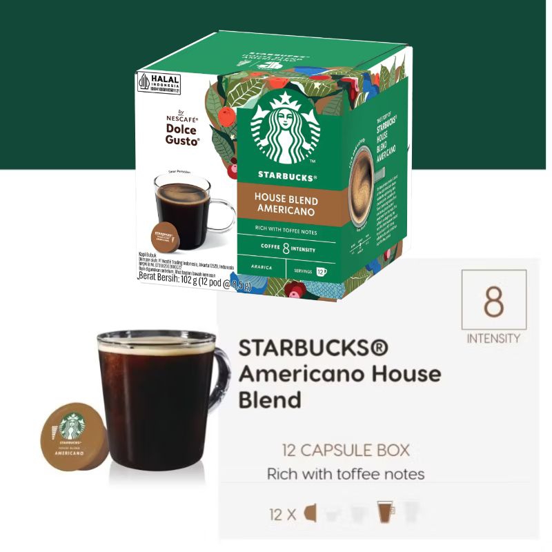 

Starbucks Americano Capsule Nescafe Dolce Gusto