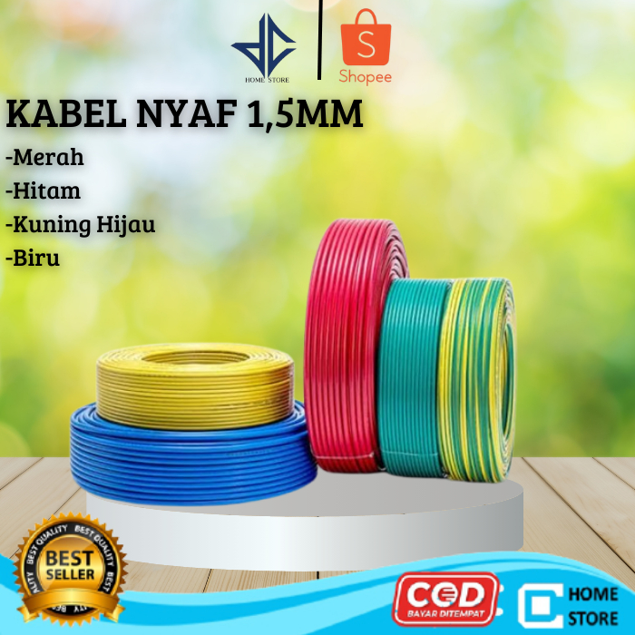 KABEL NYAF 1,5MM  SERABUT NYAF 1X1,5 MM NYAF 1,5 MM (1 Meter)