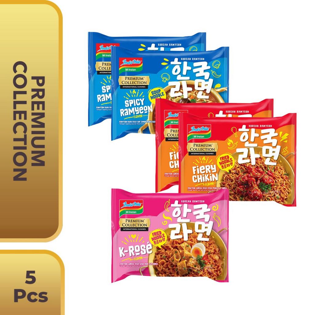 

5 PCS - Mix Indomie Korean 85 Gr