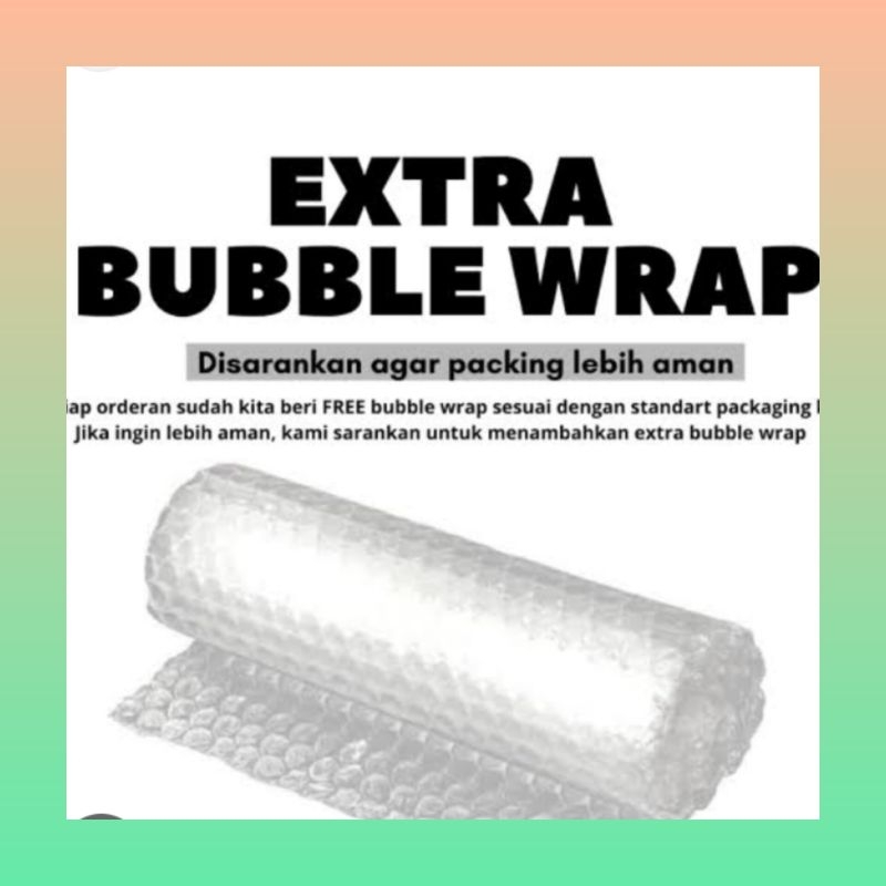 

extra bubble wrap | tambahan pengaman paket | plastik bubble wrap
