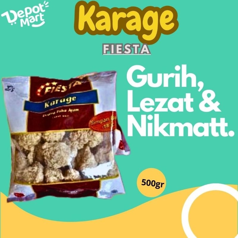 

Fiesta Nugget Naget Karage Daging Paha Ayam 500GR - DepotMart