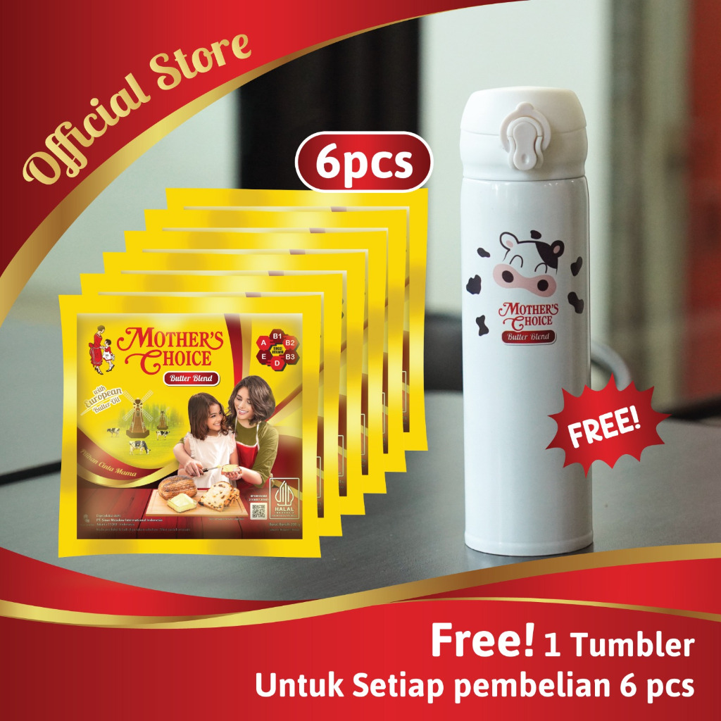 

Mother's Choice Butter Blend 200 gr x 6 Free Tumbler Cow Series