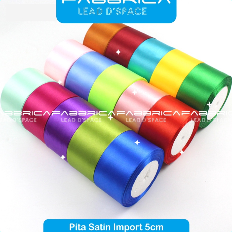 

Fabbrica Pita Satin 5 cm 2 inch Pita Kado Hampers Parsel Hantaran 5cm