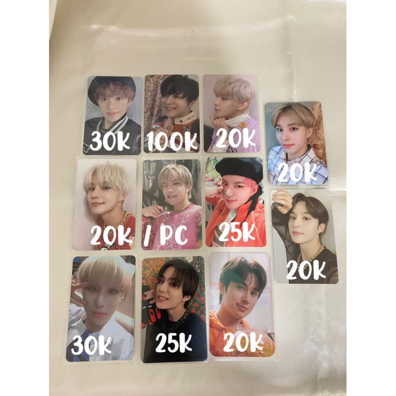 Official photocard pc Jungwoo NCT 127 Neo zone, superhuman, sticker, NCIT, favorite, punch, hehet ki