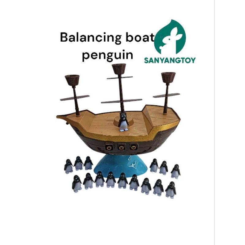 Mainan Anak BALANCE Penguin boat mainan anak penguin keseimbangan