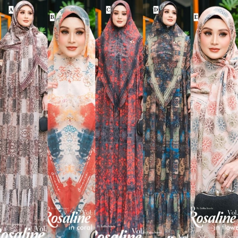 Rosaline Roseline vol 9 Series Syari Khimar Dress Scraft by Omeiro