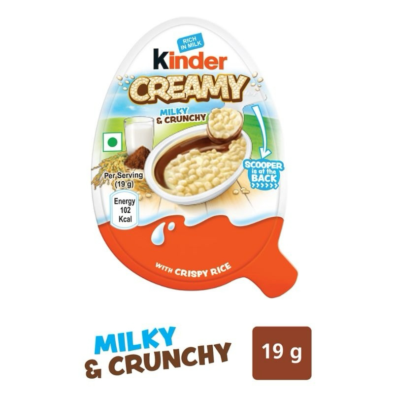 

[SATUAN] Kinder Creamy Milky and Crunchy Creamy 19 Gram