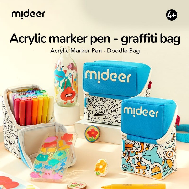 

Cashback Spesial Mideer Acrylic Markers Pen with Graffiti Bag Mainan Edukasi Anak A64