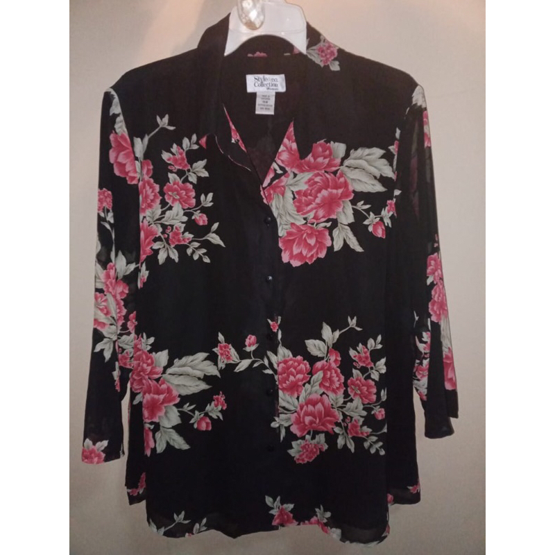 Blouse bunga bunga preloved