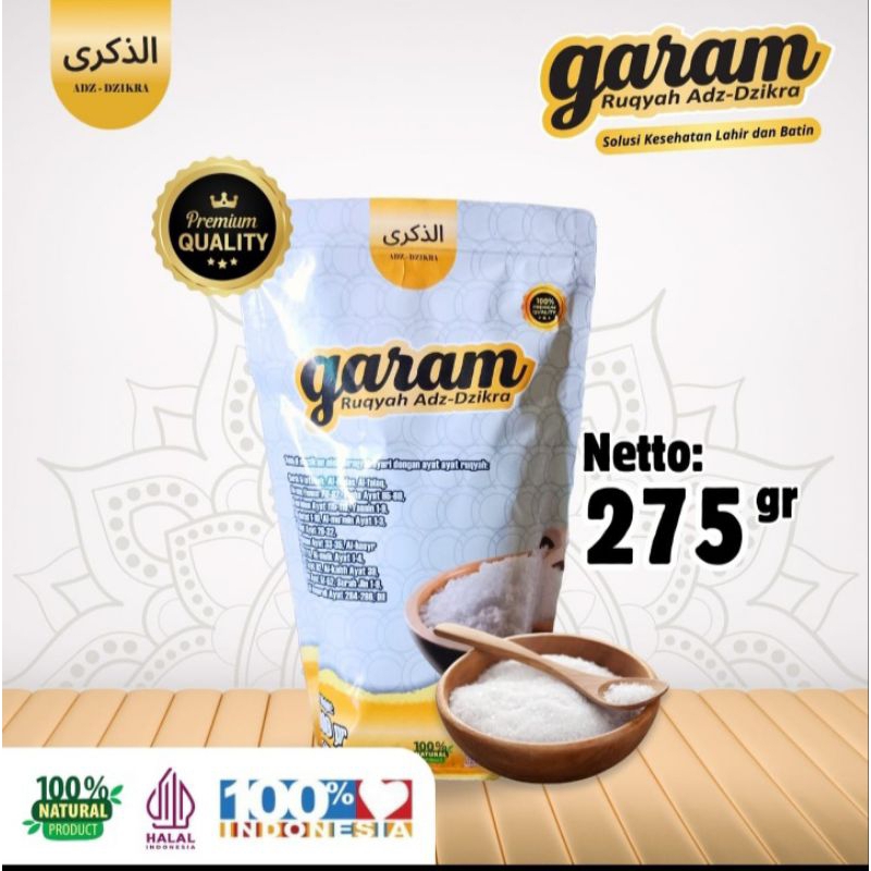 

GARAM RUQIYAH ADZ-DZIKRA 275 gr , 550 gr, 800 gr, 1000 gr | dijamin ori 100% memiliki banyak kegunaan