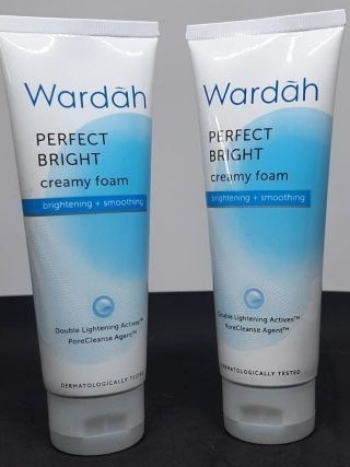 Wardah perpect bright creamy foam brightening + smoothing 100 ML & wardah perpect bright moisturizer