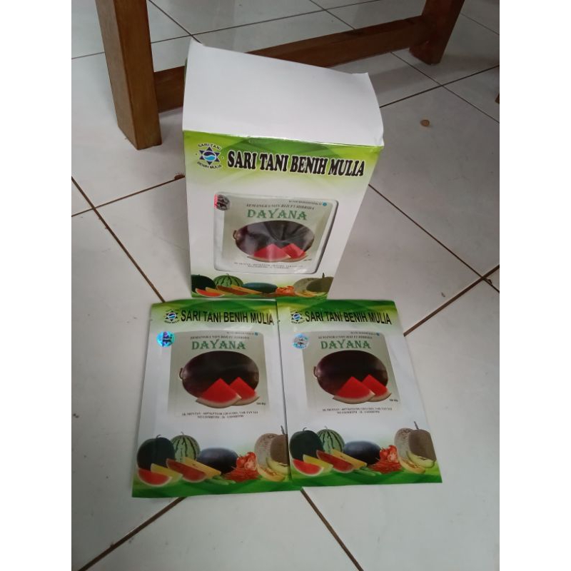Benih Semangka Non biji Jumbo Dayana F1 (Cocok ditanam di semua lahan Gambut, pasir, tanah liat dan 