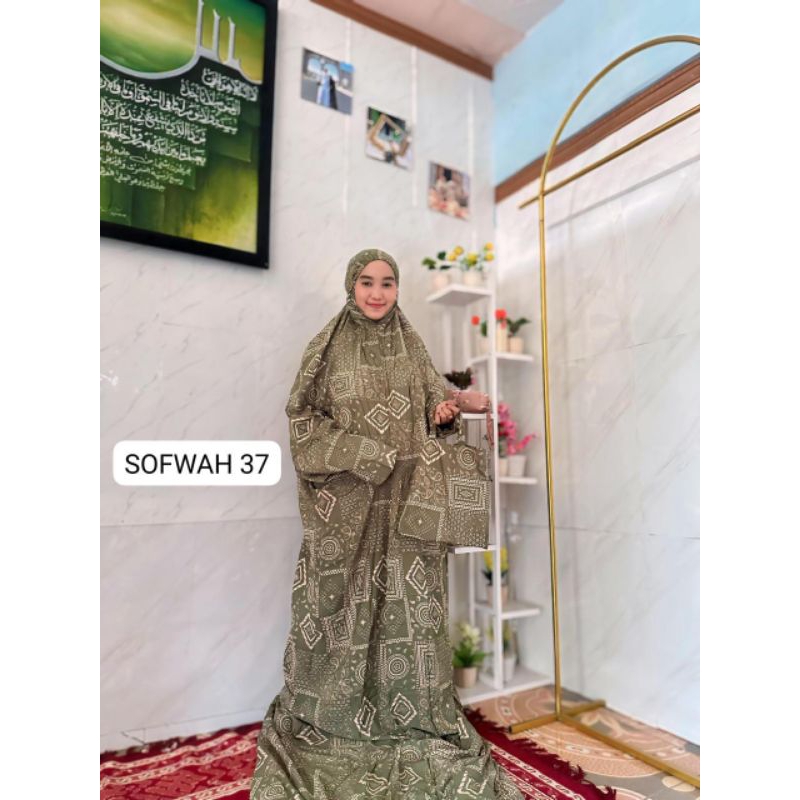 MUKENA SOFWAH BATIK TERUSAN BAHAN RAYON PREMIUM