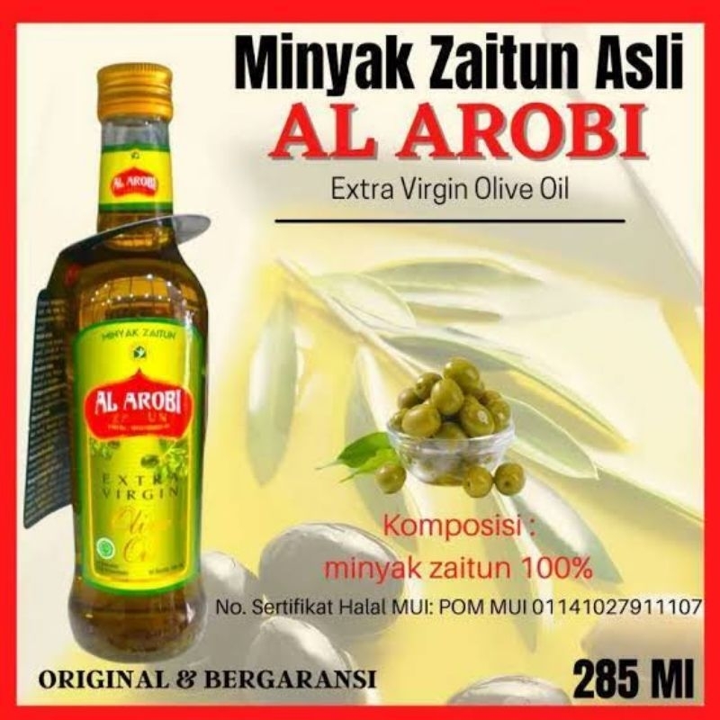 

Al Arobi 285ml Olive Oil Minyak Zaytun Extra Virgin Free Bubble Wrap