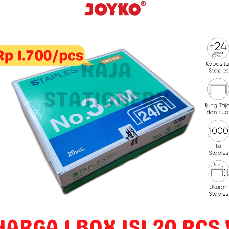 

SALE STAPLES NO3 ISI STEPLER BESAR HEKTER NO31M 2PCS