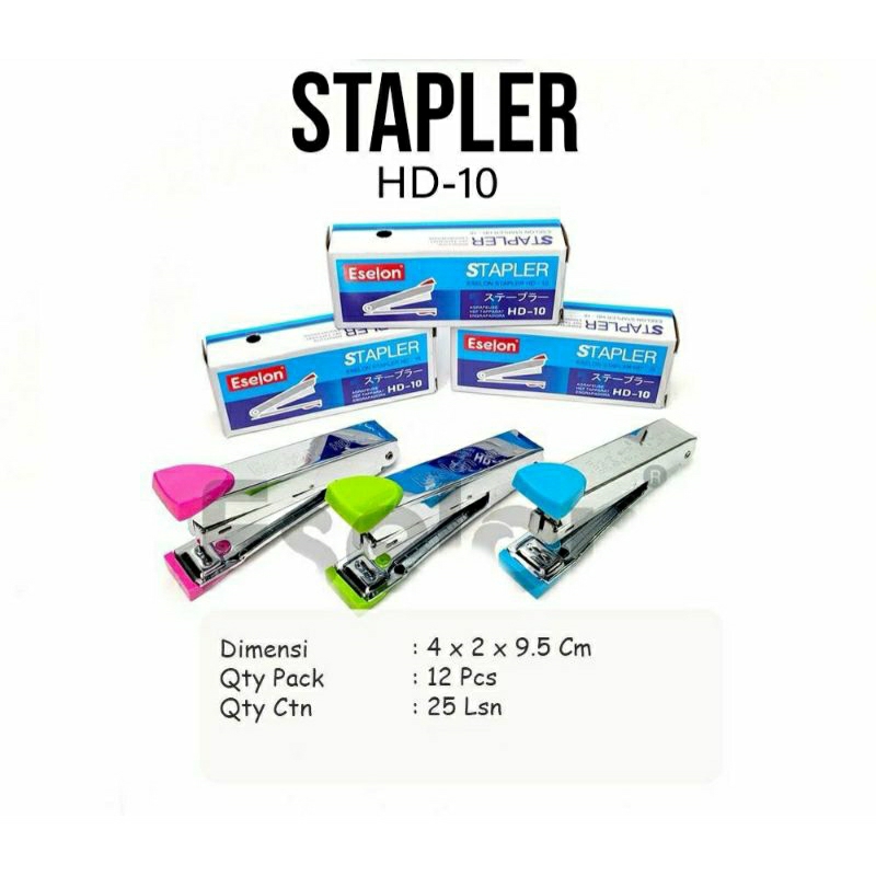 

1 PCS = 1 BIJI Stapler ESELON HD-10