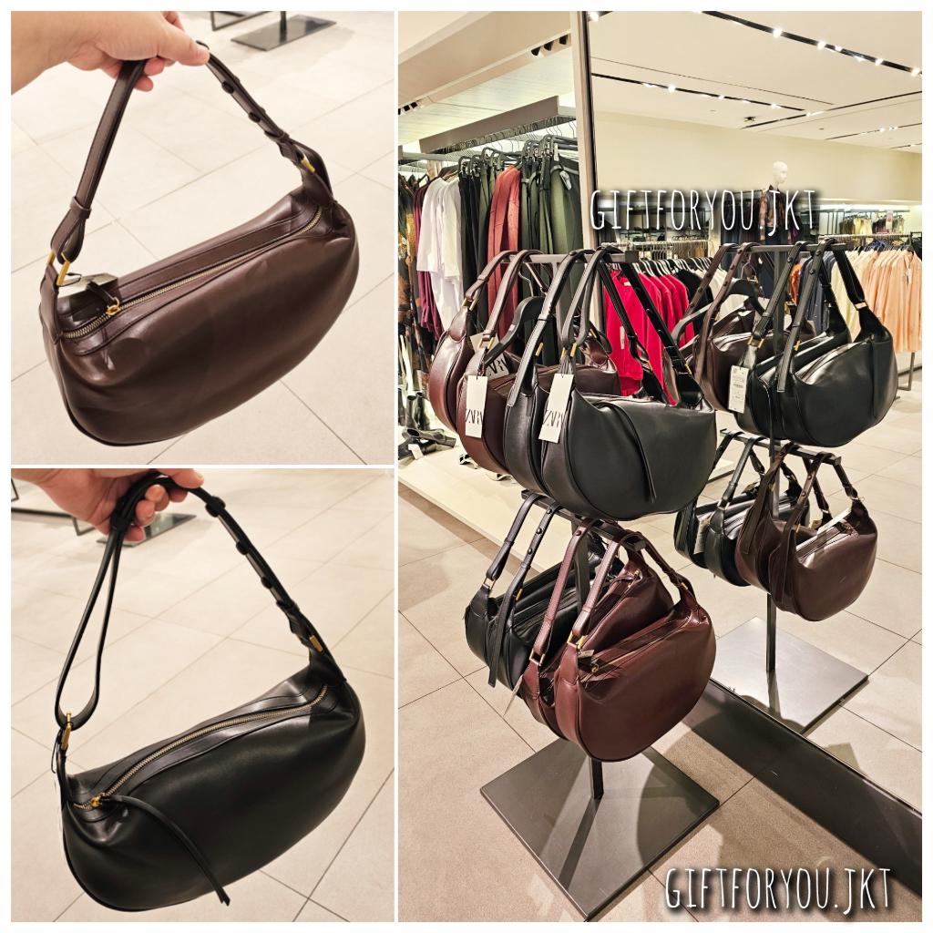 Zara Tas Bahu Wanita Original Woman Oval Shoulder Bag Cewek Women