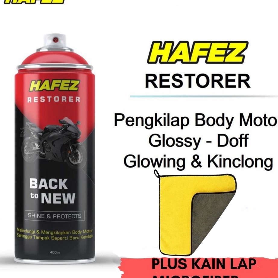 HAFEZ Restorer  Pengkilap dan Penghitam Body Motor