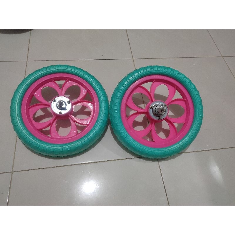 velg roda mati plastik ban sepeda anak ukuran 12