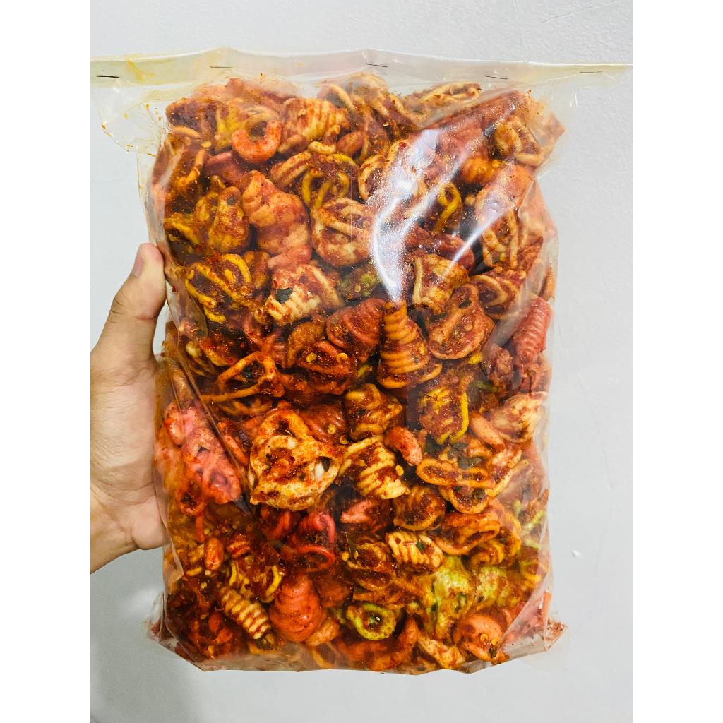 

seblak kerupuk gelung pedas daun jeruk bumbu melimpah/seblak kerupuk gelung original daun jeruk isi 1kg 500gr 250gr 100gr