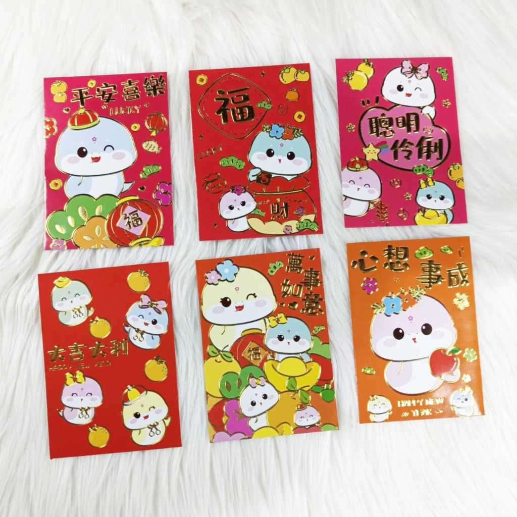 

Angpao Imlek Shio Ular 4013 Karakter Lucu Isi 6 Pcs Mix Motif Sesuai Gambar