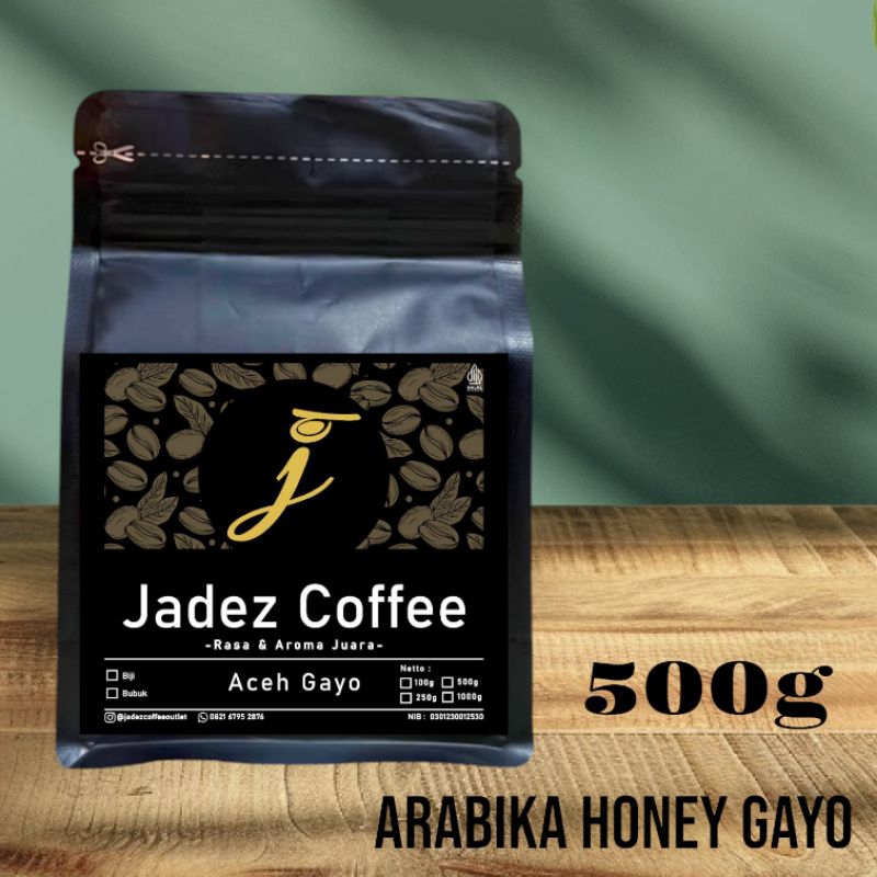 

Jadez Coffee Kopi Arabika Aceh Gayo Honey Biji/Bubuk 500 gr