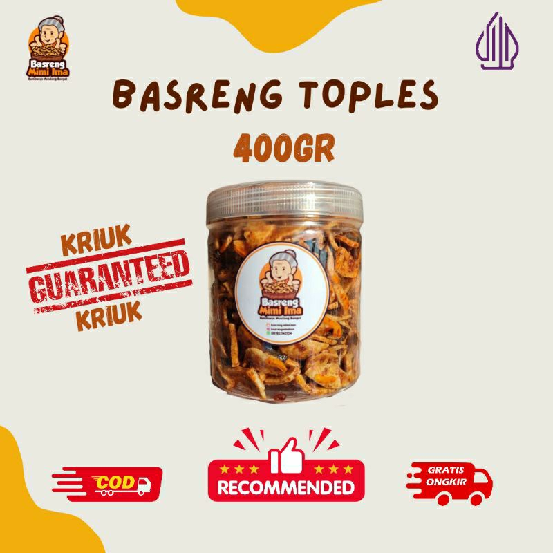 

[BISA COD] BASRENG VIRAL TOPLES 400gr | BASRENG PEDAS DAUN JERUK BUMBU MELIMPAH