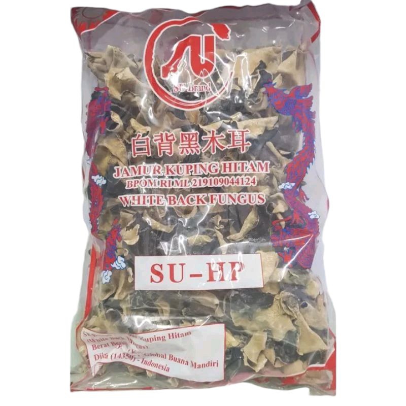 

JAMUR KUPING HITAM WHITE BACK FUNGUS 1KG