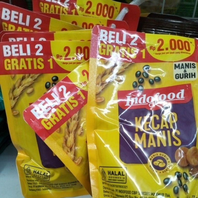 

(dapat 9 pcs)kecap manis indofood