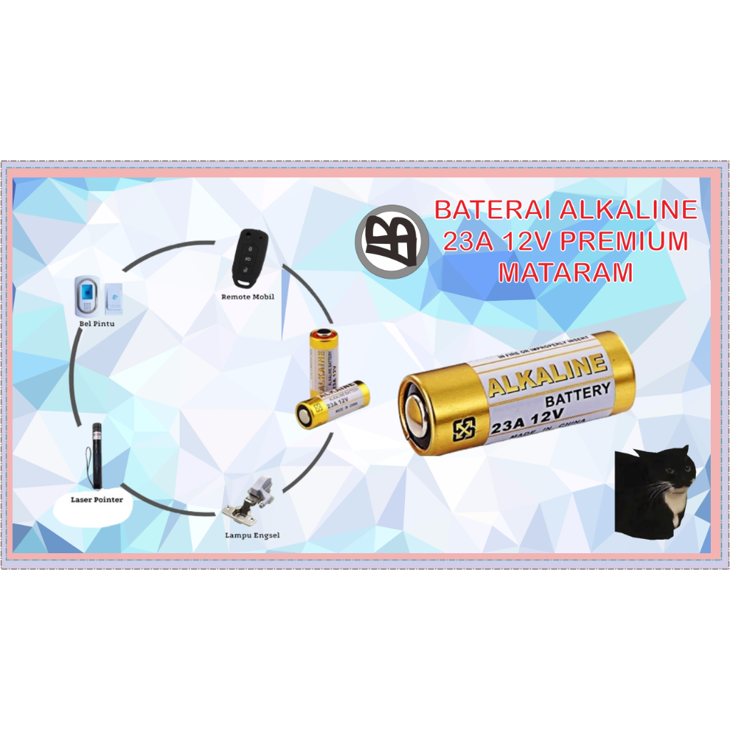 BATERAI ALKALINE 23A 12V MATARAM
