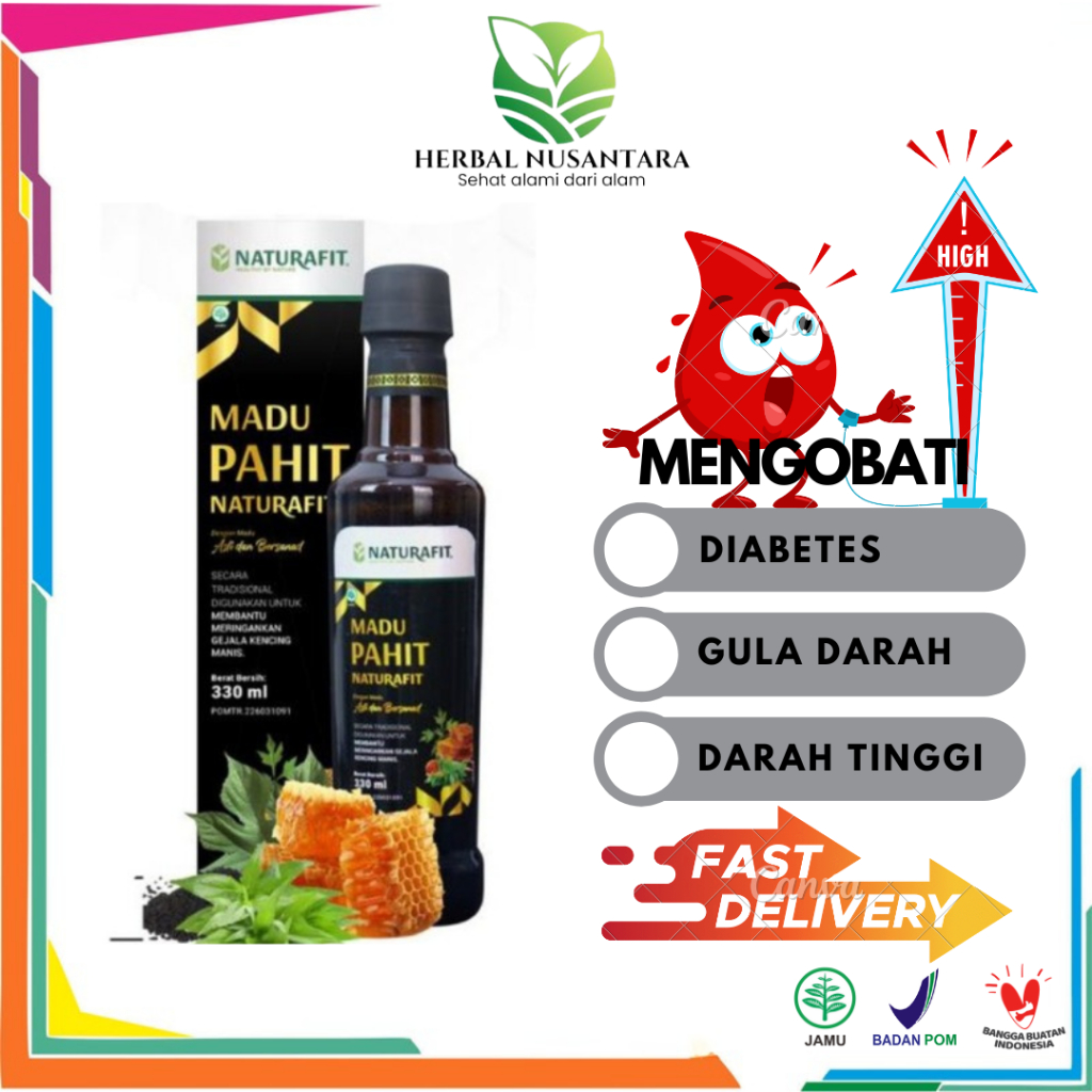 

Naturafit Madu Hitam Pahit 330Gram Madu Asli Mengobati Diabetes Gula Darah Tinggi