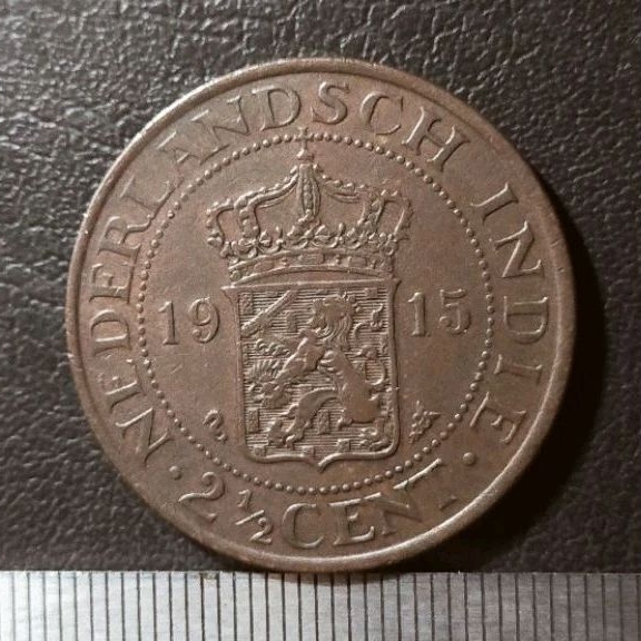 #46-BB. UANG KUNO / KOIN KUNO / BENGGOL 2.5 CENT TAHUN 1915