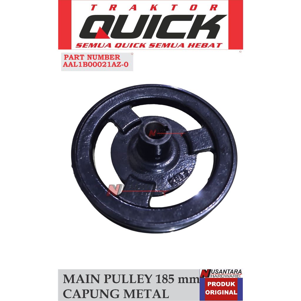 main pulley 185 mm traktor capung, puli utama traktor capung metal,pully utama,spare part traktor qu