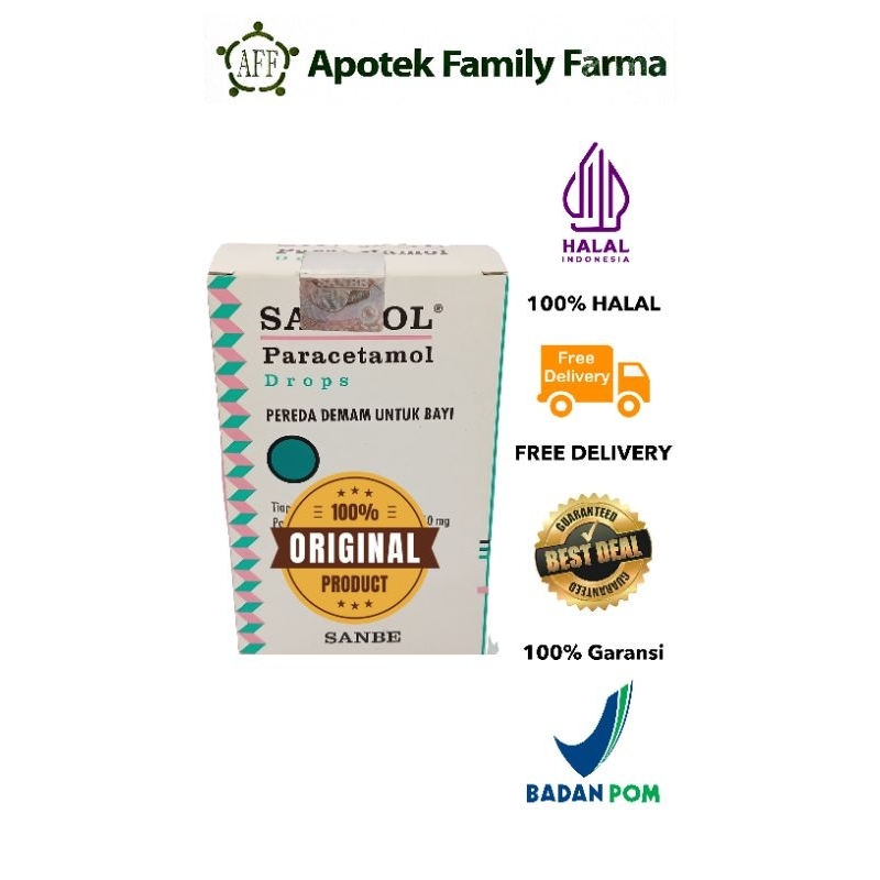 Sanmol drop bayi - Paracetamol drop bayi 15mL