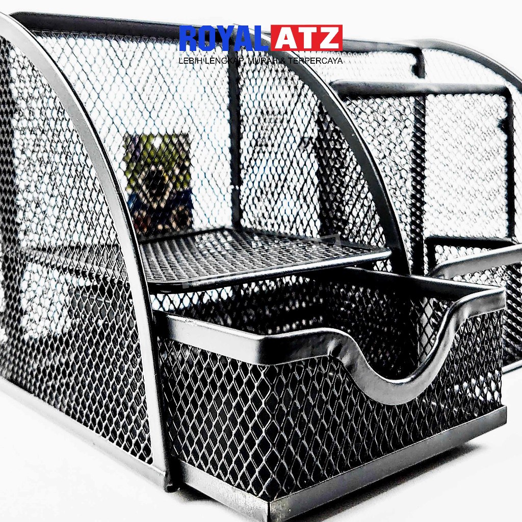 

Desk Organizer / Stationery Stand / Tempat Pensil V-tec Tipe 9077 Jaring Besi