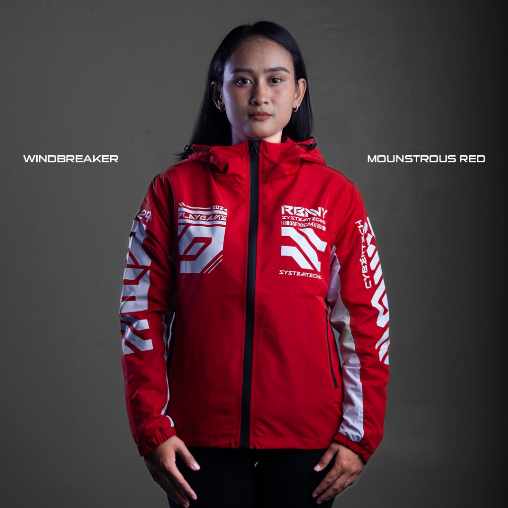 RushBunny Windbreaker Jacket - MONSTROUS RED