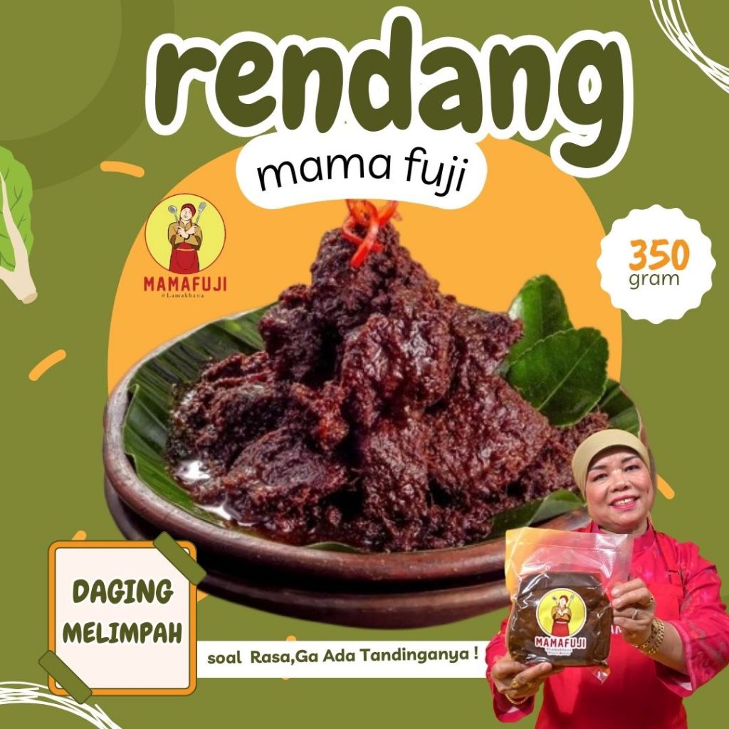 

Mamafuji - Rendang Padang Asli 350 gr (Mini Size)