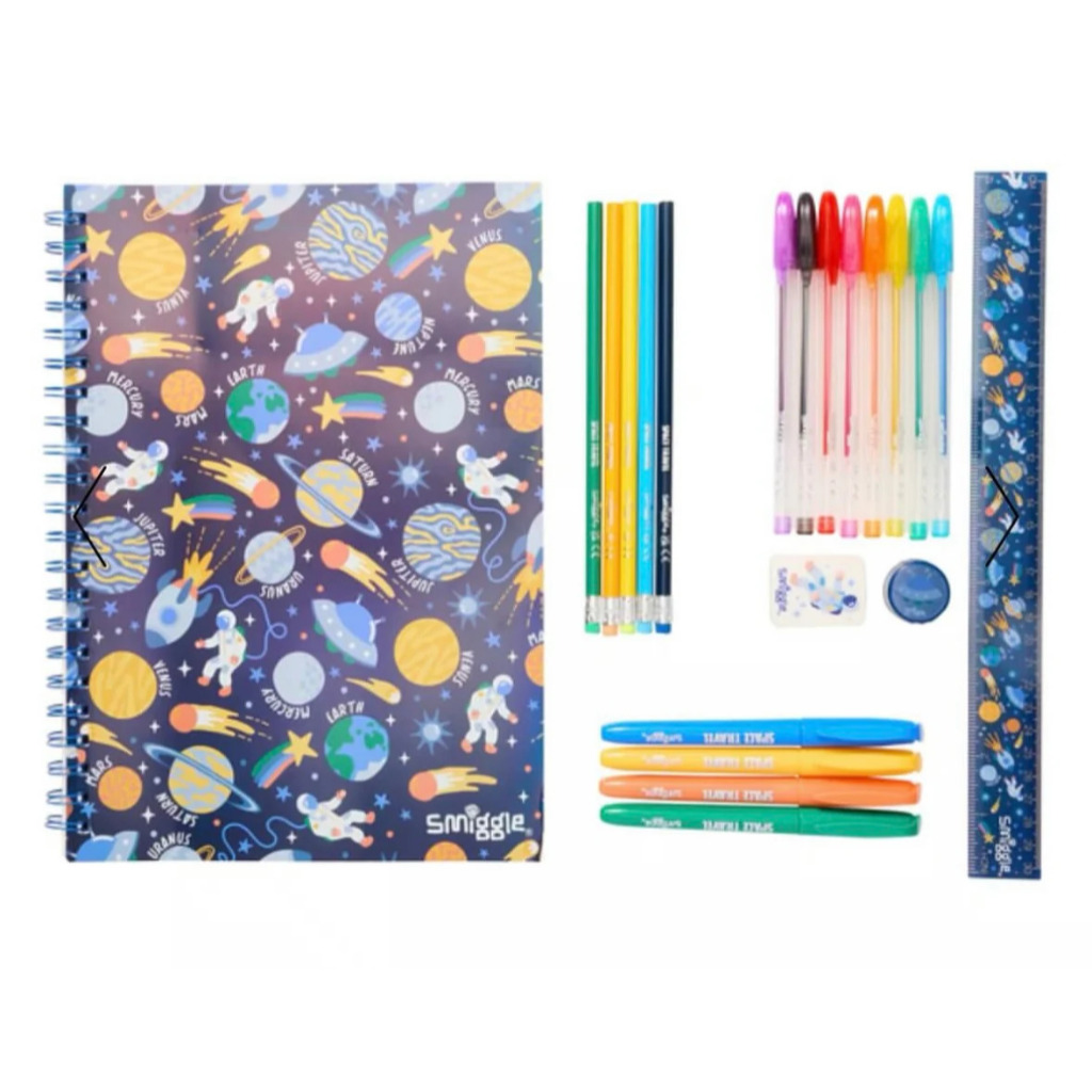 

Smiggle Wish A4 Notebook and Stationery Set