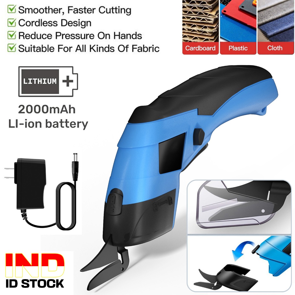 

Gunting Listrik Kain Tanpa Kabel Pemotong Isi Ulang USB / Potong Kain Elektrik / Electric Fabric Scissor Auto Cutter / Gunting Elektrik Pemotong Kain Portabel Alat Pemotong Multifungsi DIY Multifungsi Untuk Karton Kain Kulit paper scissors